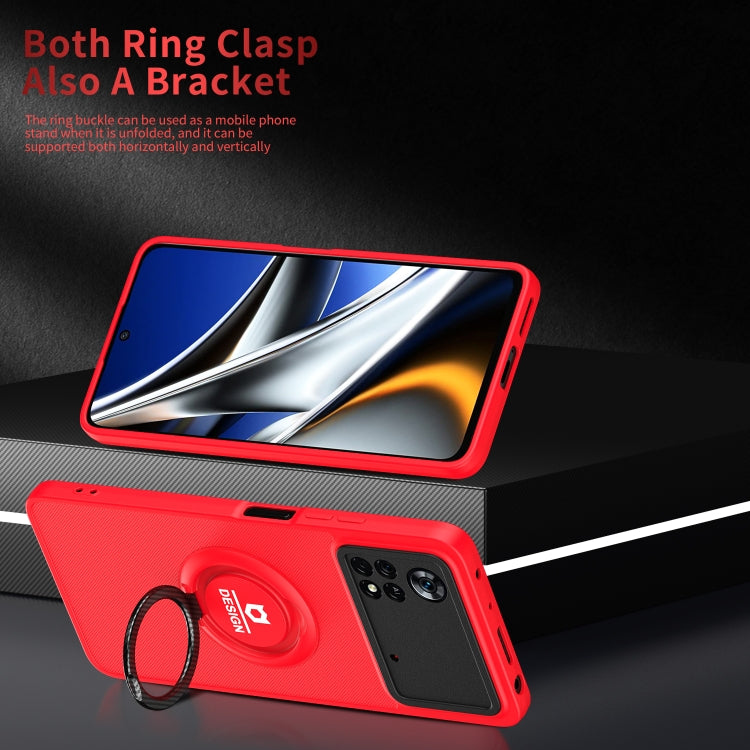 For Xiaomi Poco X4 Pro 5G Eagle Eye Ring Holder Phone Case