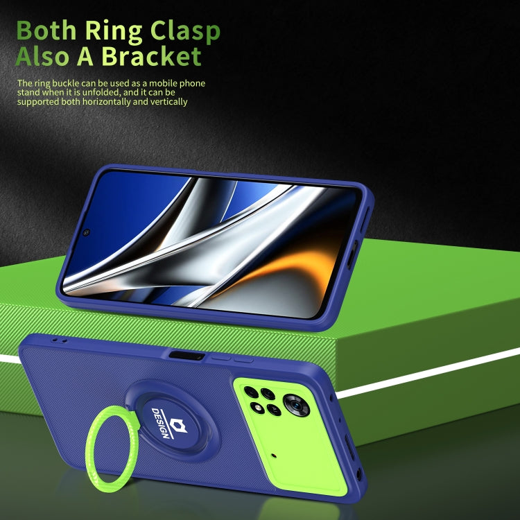 For Xiaomi Poco X4 Pro 5G Eagle Eye Ring Holder Phone Case