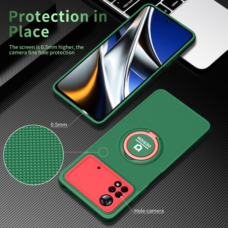 For Xiaomi Poco X4 Pro 5G Eagle Eye Ring Holder Phone Case