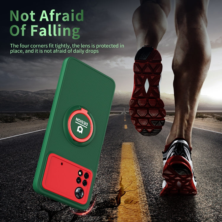 For Xiaomi Poco X4 Pro 5G Eagle Eye Ring Holder Phone Case