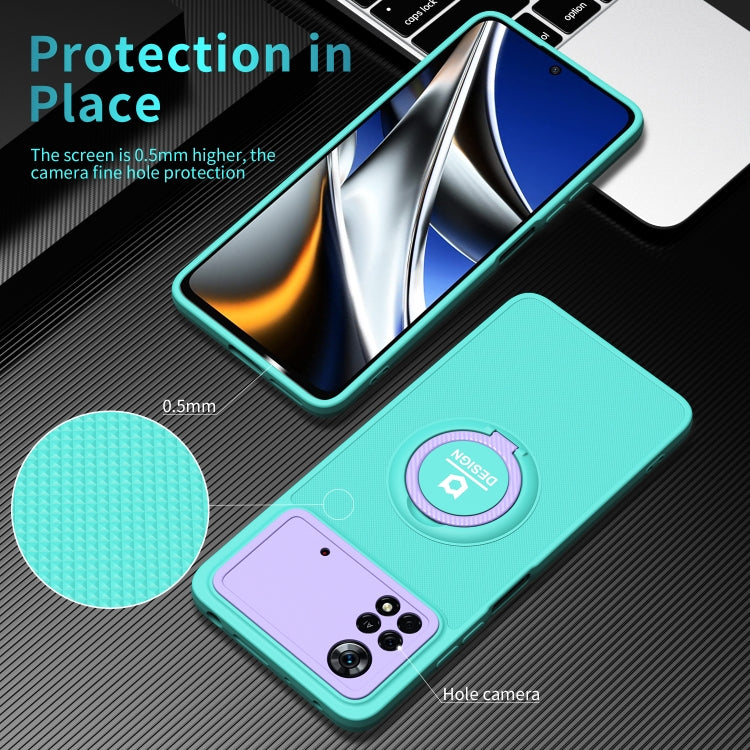 For Xiaomi Poco X4 Pro 5G Eagle Eye Ring Holder Phone Case