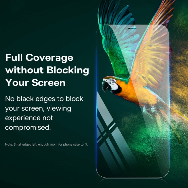 For iPhone 11 Pro 2pcs Baseus 0.3mm Full-glass Crystal Tempered Glass Film