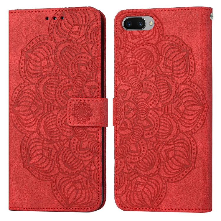 For OPPO A3s / A5 / Realme C1 Mandala Embossed Flip Leather Phone Case