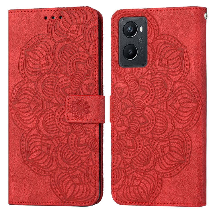 For OPPO A96 4G / Realme 9i Mandala Embossed Flip Leather Phone Case