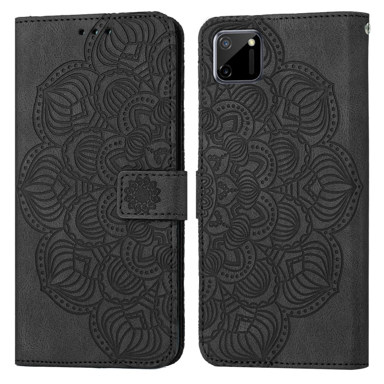 For OPPO Realme C11 Mandala Embossed Flip Leather Phone Case