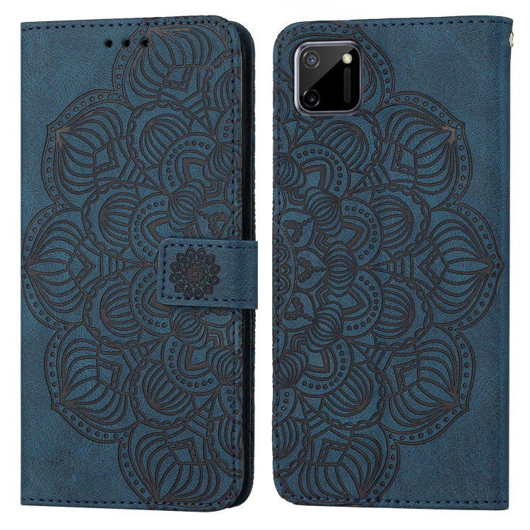 For OPPO Realme C11 Mandala Embossed Flip Leather Phone Case