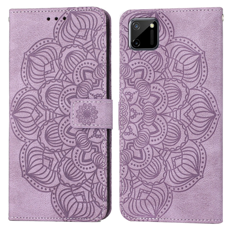 For OPPO Realme C11 Mandala Embossed Flip Leather Phone Case