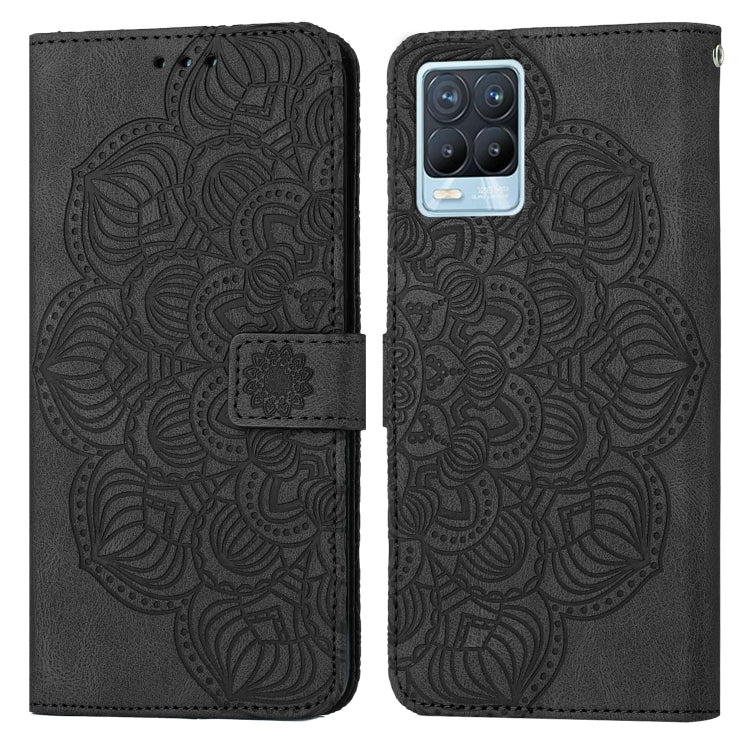 For OPPO Realme 8 4G Mandala Embossed Flip Leather Phone Case