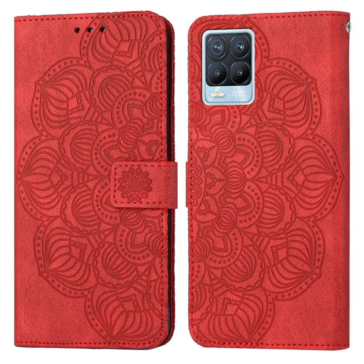 For OPPO Realme 8 4G Mandala Embossed Flip Leather Phone Case