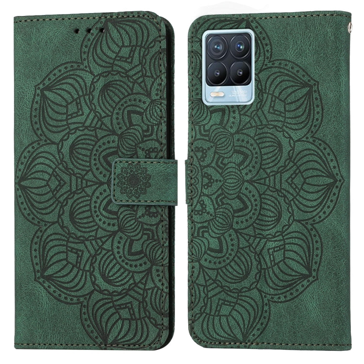 For OPPO Realme 8 4G Mandala Embossed Flip Leather Phone Case
