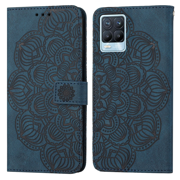 For OPPO Realme 8 4G Mandala Embossed Flip Leather Phone Case