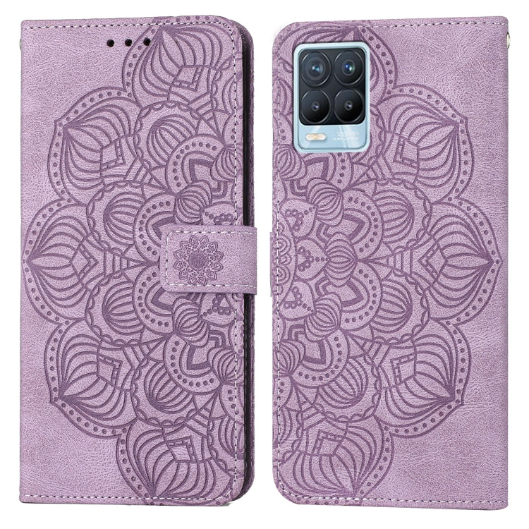 For OPPO Realme 8 4G Mandala Embossed Flip Leather Phone Case