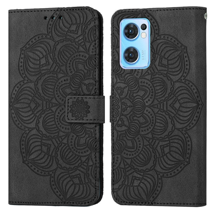 For OPPO Realme 9i Mandala Embossed Flip Leather Phone Case