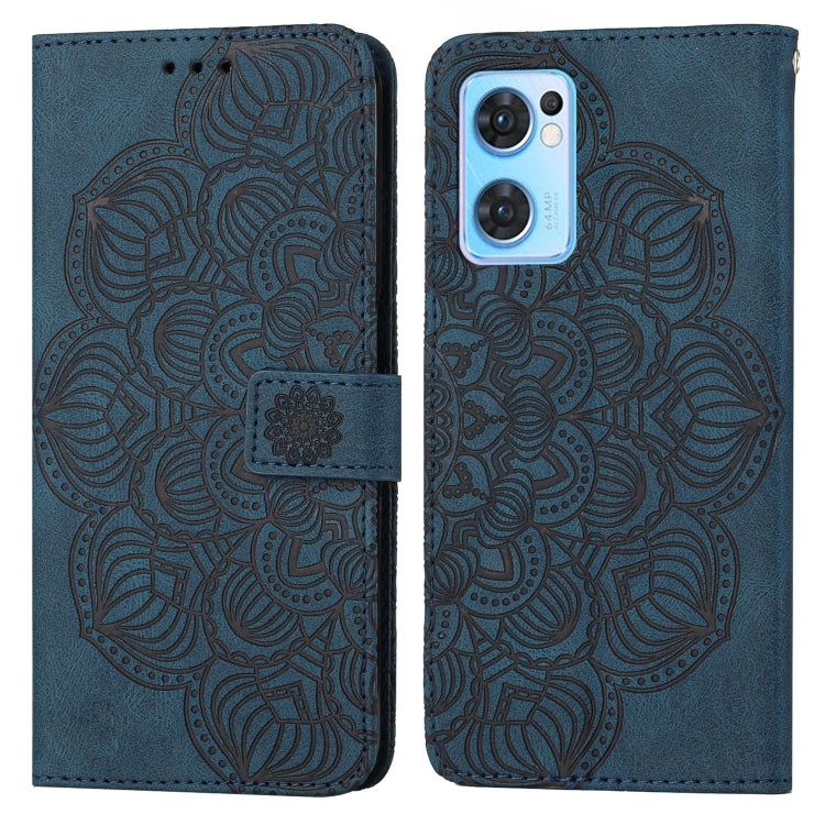 For OPPO Realme 9i Mandala Embossed Flip Leather Phone Case