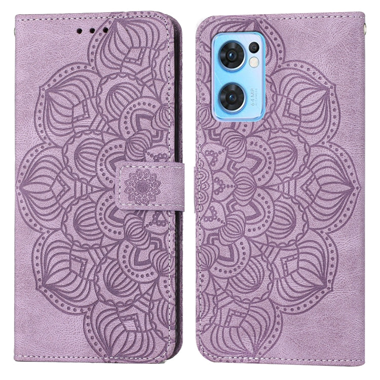 For OPPO Realme 9i Mandala Embossed Flip Leather Phone Case