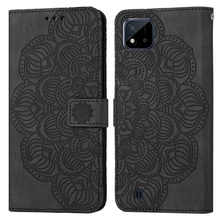 For OPPO Realme C20 Mandala Embossed Flip Leather Phone Case