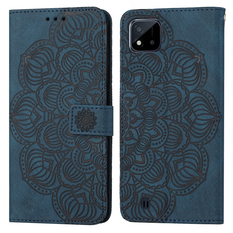 For OPPO Realme C20 Mandala Embossed Flip Leather Phone Case