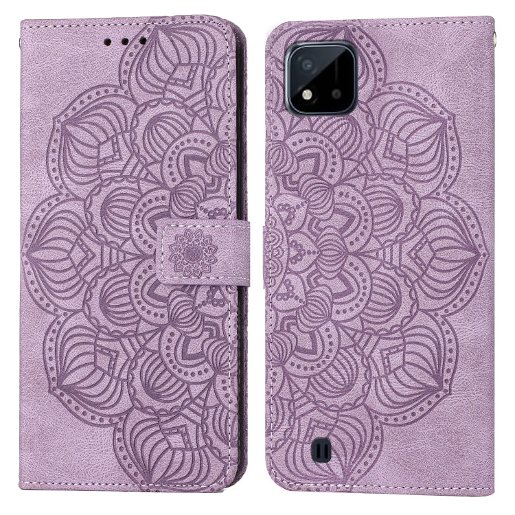 For OPPO Realme C20 Mandala Embossed Flip Leather Phone Case