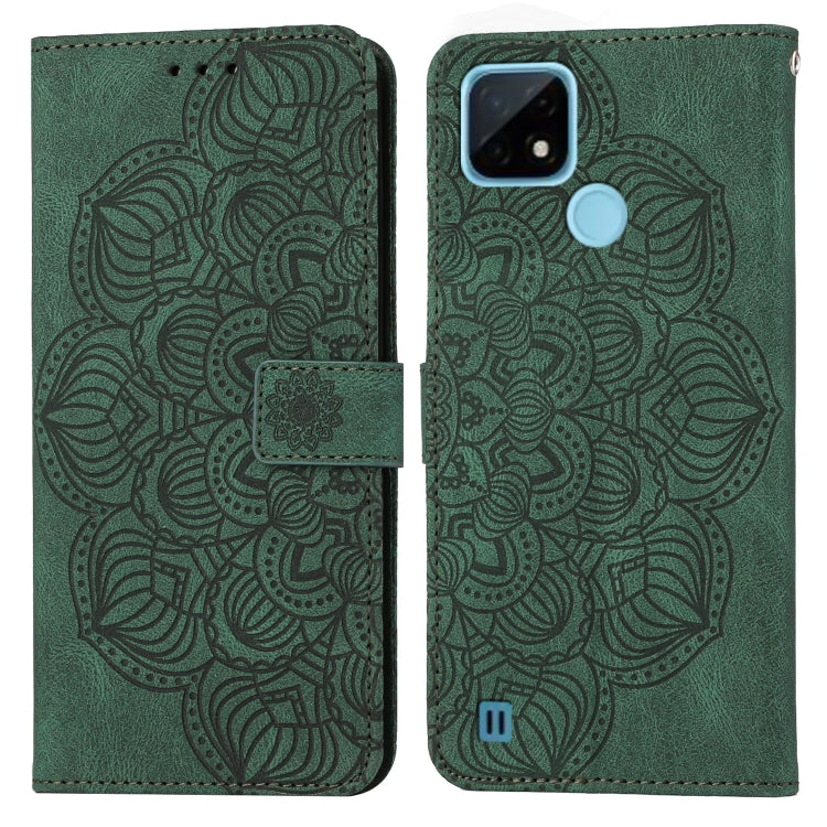 For OPPO Realme C21 Mandala Embossed Flip Leather Phone Case