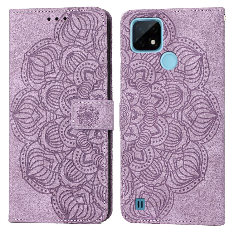 For OPPO Realme C21 Mandala Embossed Flip Leather Phone Case