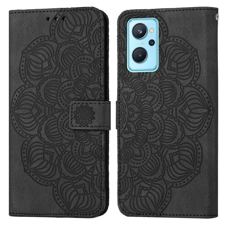 For OPPO Reno7 5G Mandala Embossed Flip Leather Phone Case