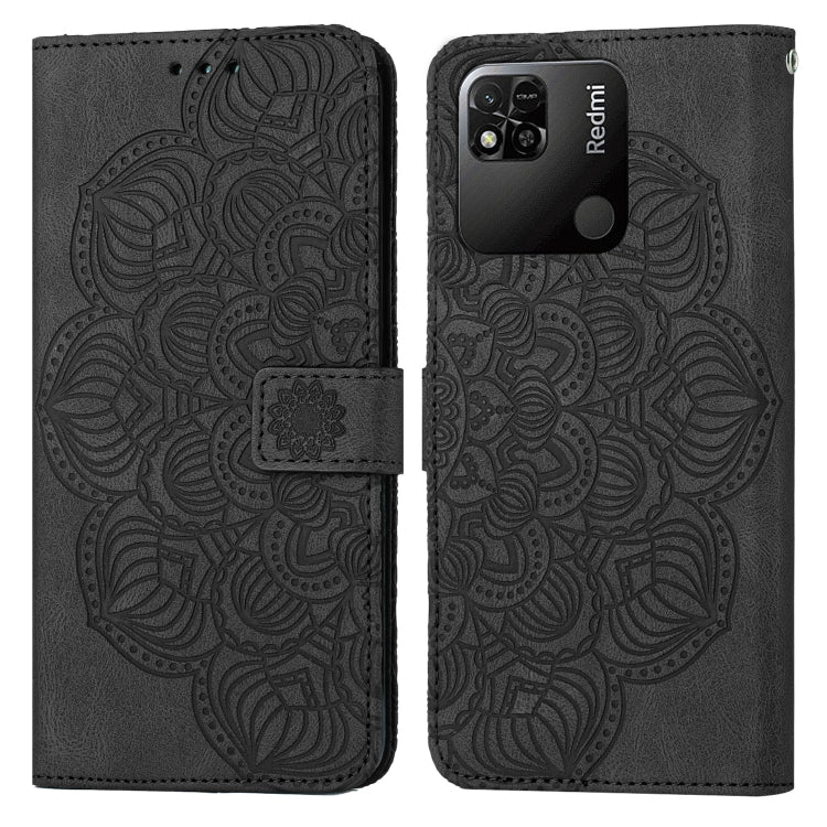 For Xiaomi Redmi 9C / 10A Mandala Embossed Flip Leather Phone Case