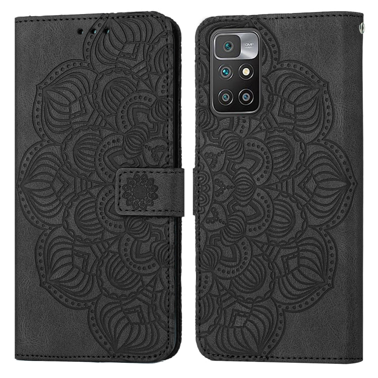 For Xiaomi Redmi 10 Mandala Embossed Flip Leather Phone Case