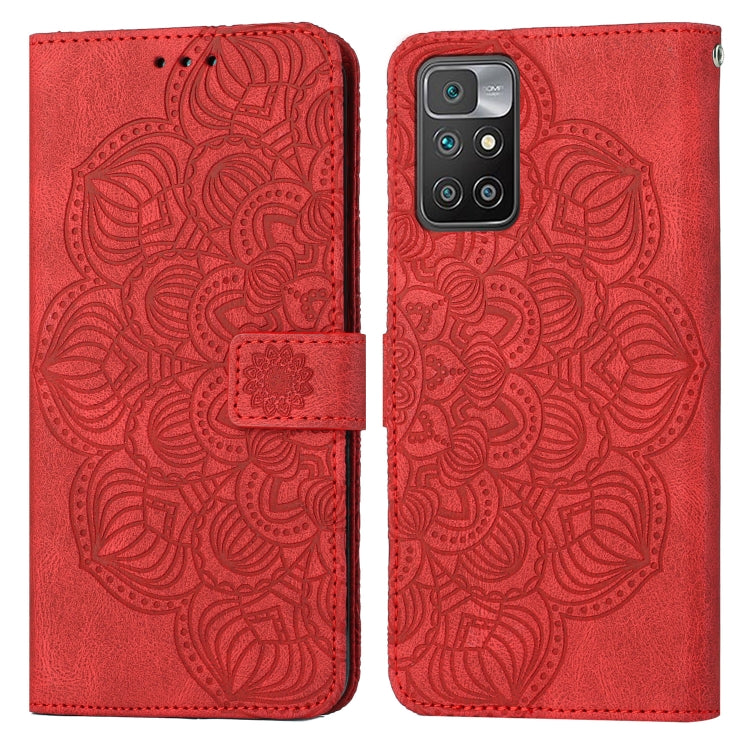 For Xiaomi Redmi 10 Mandala Embossed Flip Leather Phone Case
