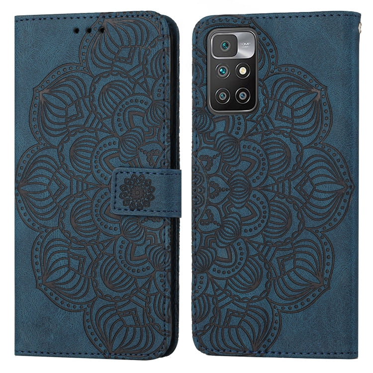 For Xiaomi Redmi 10 Mandala Embossed Flip Leather Phone Case