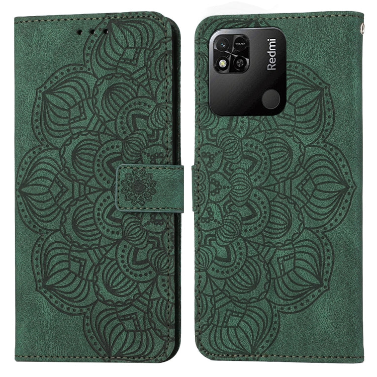 For Xiaomi Redmi 10C Mandala Embossed Flip Leather Phone Case
