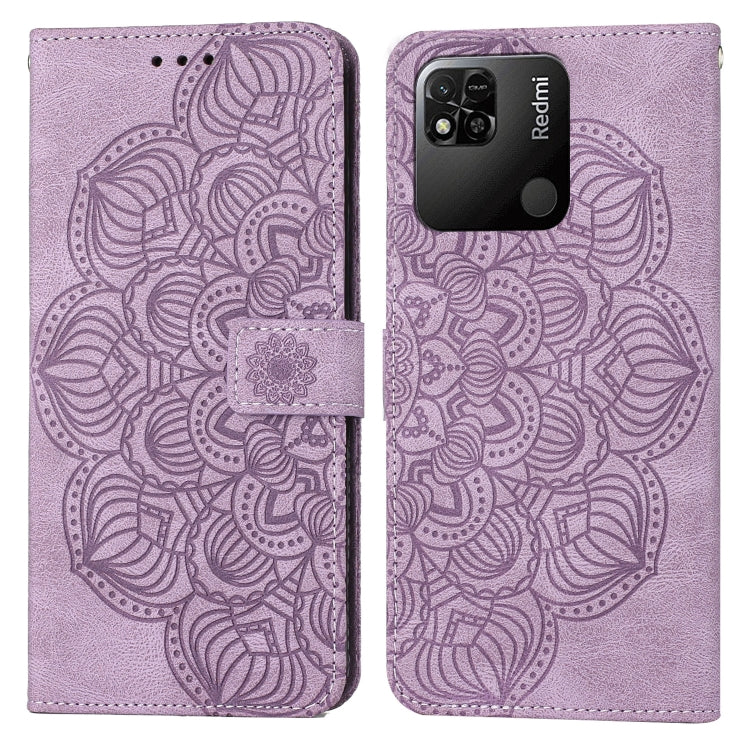 For Xiaomi Redmi 10C Mandala Embossed Flip Leather Phone Case