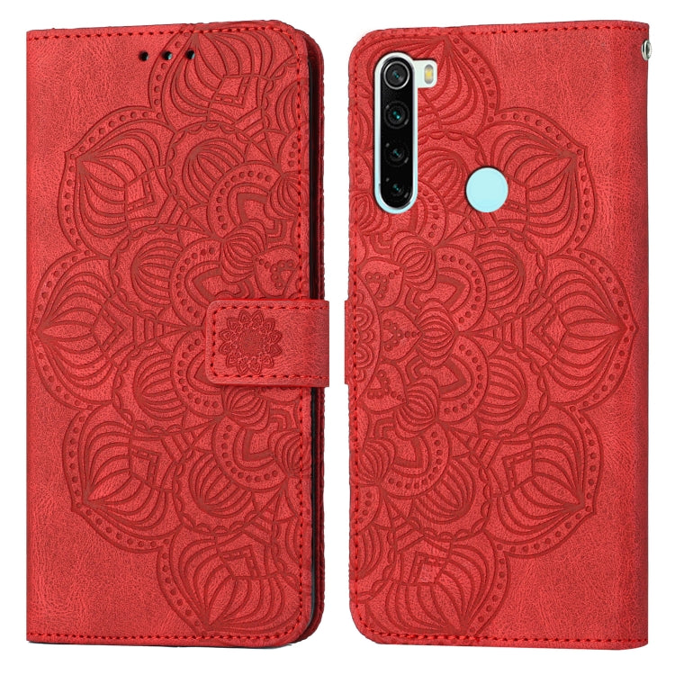 For Xiaomi Redmi Note 8T Mandala Embossed Flip Leather Phone Case