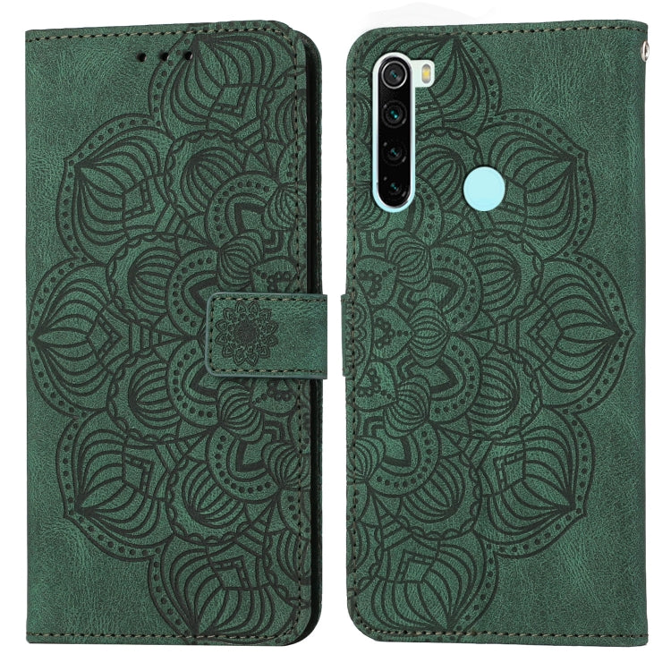 For Xiaomi Redmi Note 8T Mandala Embossed Flip Leather Phone Case