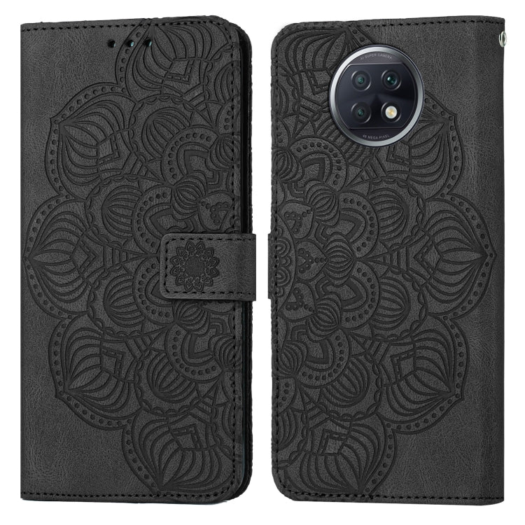 For Xiaomi Redmi Note 9T Mandala Embossed Flip Leather Phone Case