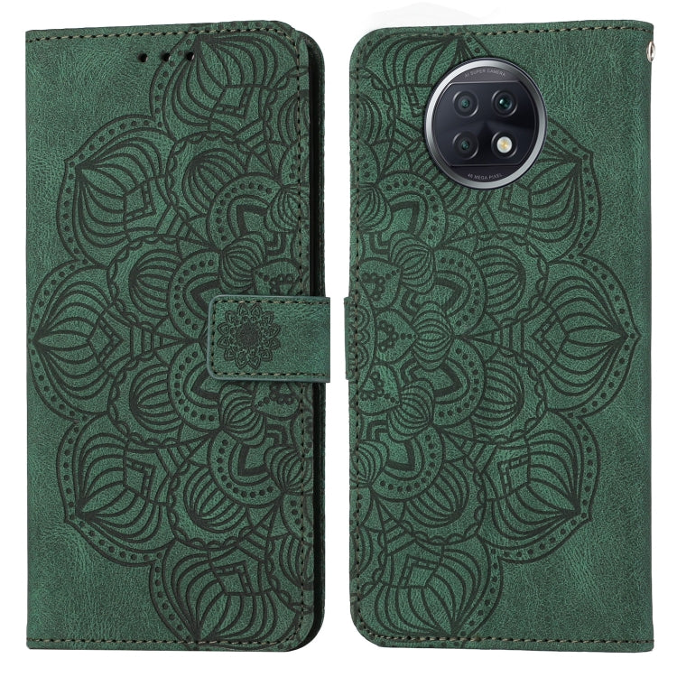 For Xiaomi Redmi Note 9T Mandala Embossed Flip Leather Phone Case