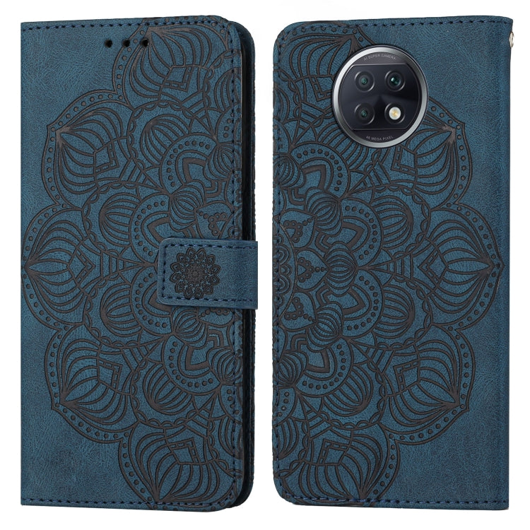 For Xiaomi Redmi Note 9T Mandala Embossed Flip Leather Phone Case