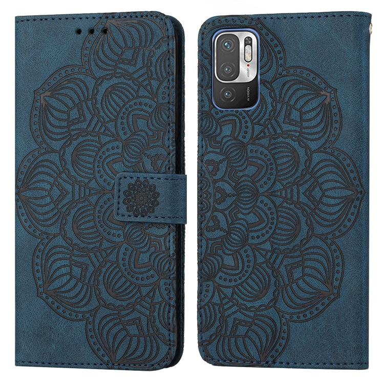 For Xiaomi Redmi Note 10 5G Mandala Embossed Flip Leather Phone Case