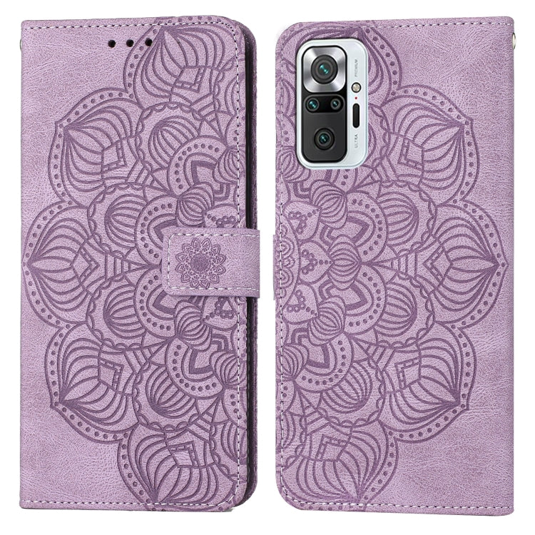 For Xiaomi Redmi Note 10 Pro 4G Mandala Embossed Flip Leather Phone Case