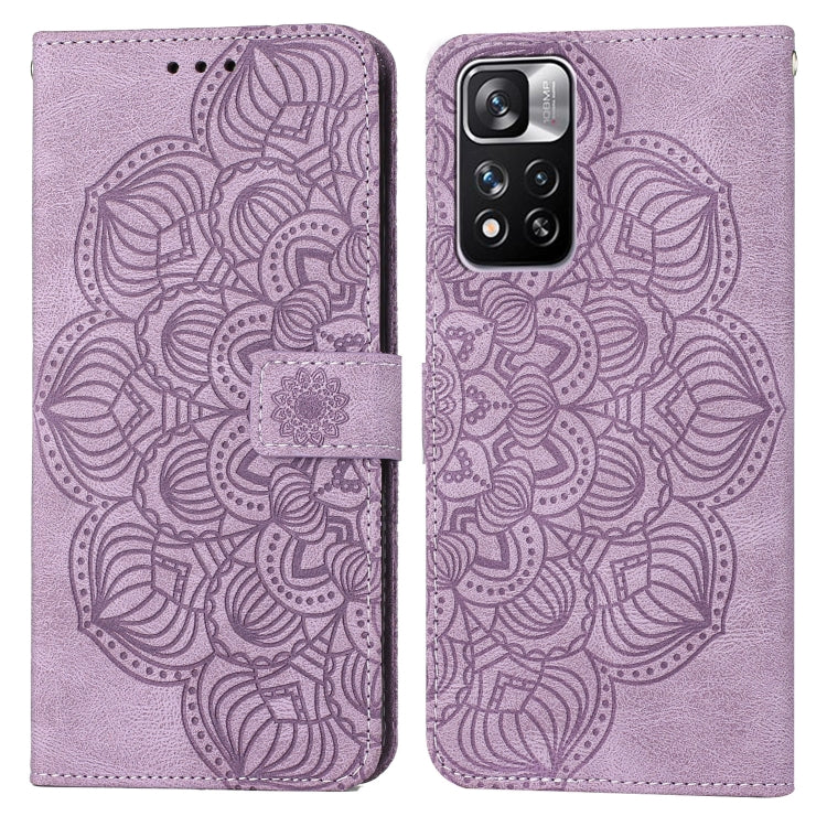 For Xiaomi Redmi Note 11 Pro 5G Mandala Embossed Flip Leather Phone Case