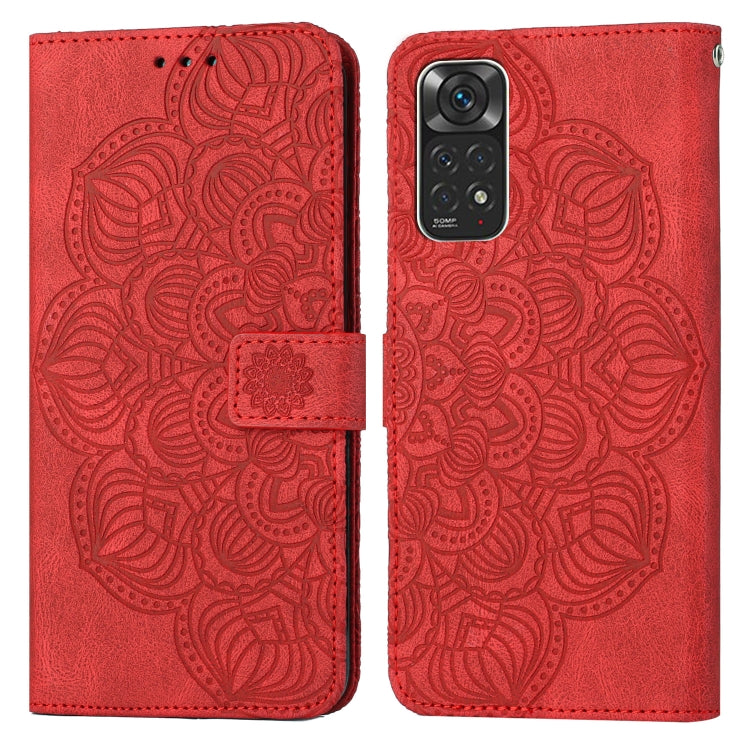 For Xiaomi Redmi Note 11 International Mandala Embossed Flip Leather Phone Case