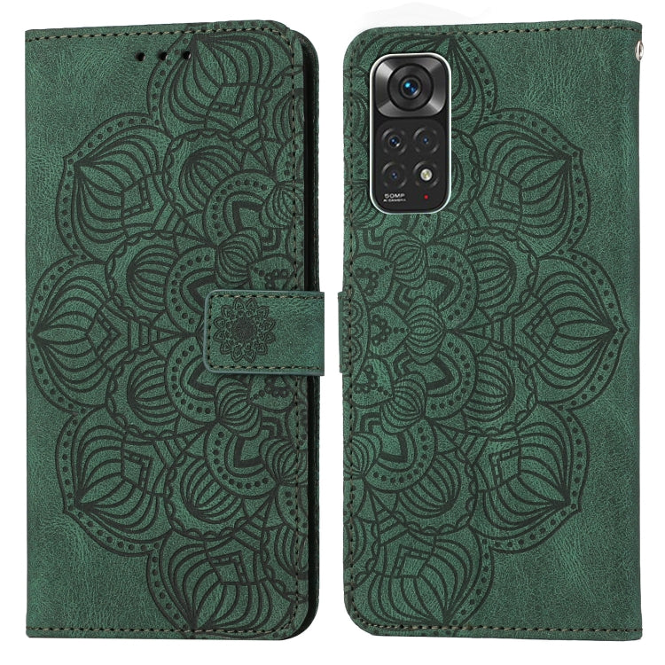For Xiaomi Redmi Note 11 International Mandala Embossed Flip Leather Phone Case