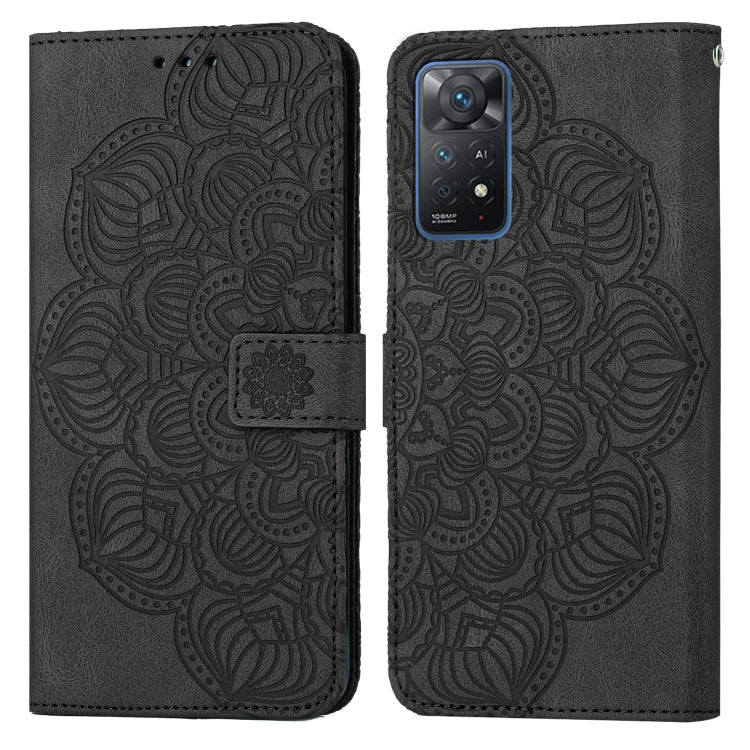 For Xiaomi Redmi Note 11 Pro International Mandala Embossed Flip Leather Phone Case