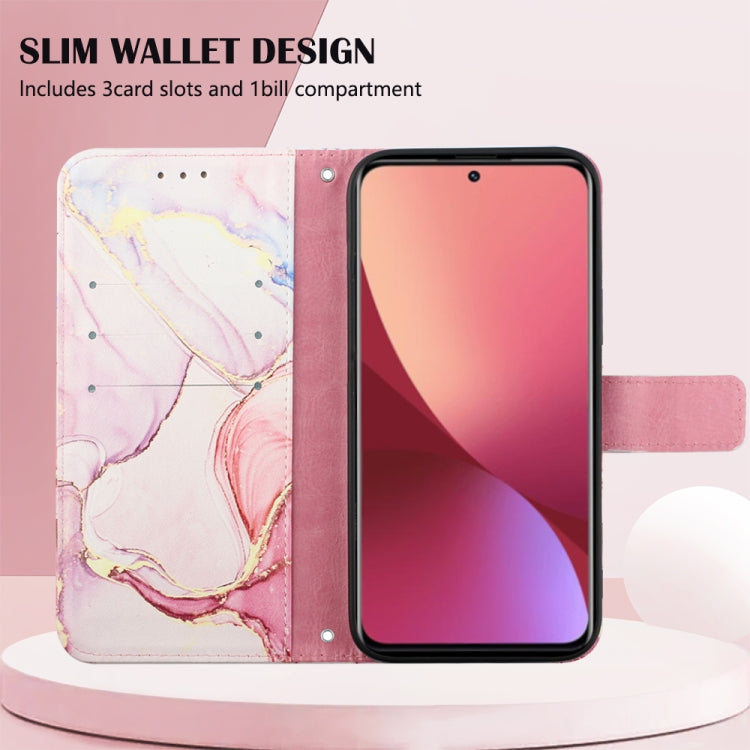 For Xiaomi 12 Lite Marble Pattern Flip Leather Phone Case