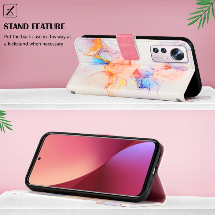 For Xiaomi 12 Lite Marble Pattern Flip Leather Phone Case