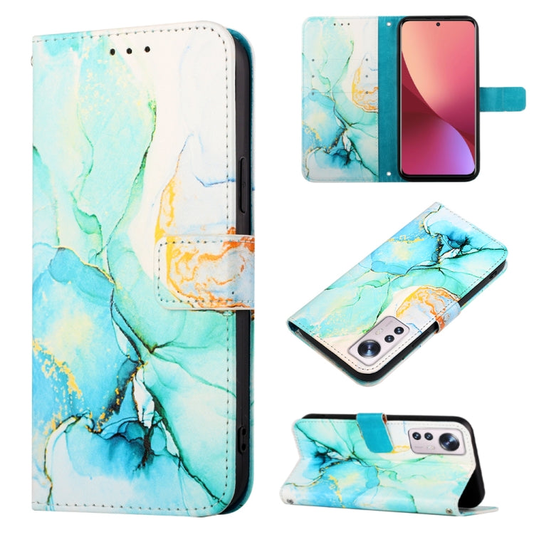 For Xiaomi 12 Lite Marble Pattern Flip Leather Phone Case