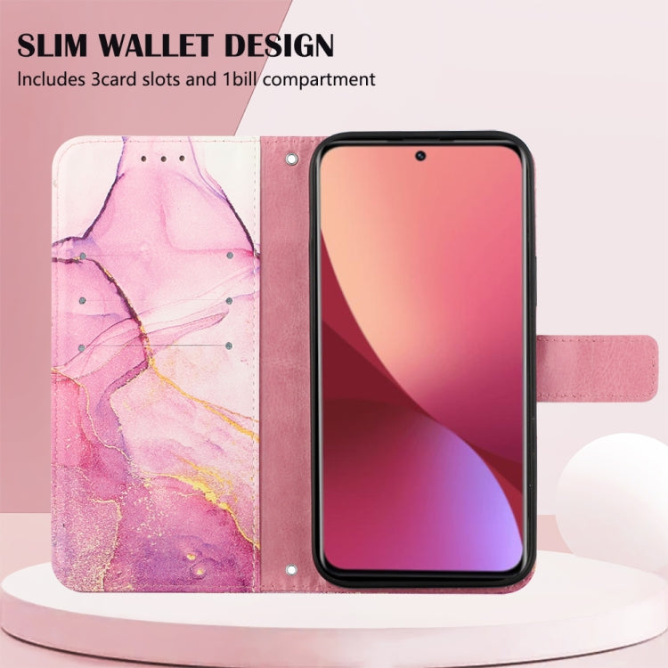 For Xiaomi 12 Lite Marble Pattern Flip Leather Phone Case