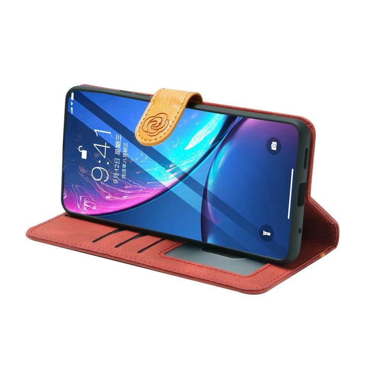 For iPhone 13 Skin Feel Leather Wallet Phone Case