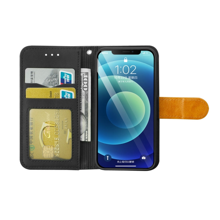 For iPhone 13 mini Skin Feel Leather Wallet Phone Case