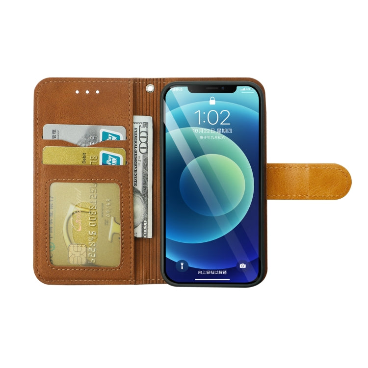 For iPhone 13 mini Skin Feel Leather Wallet Phone Case