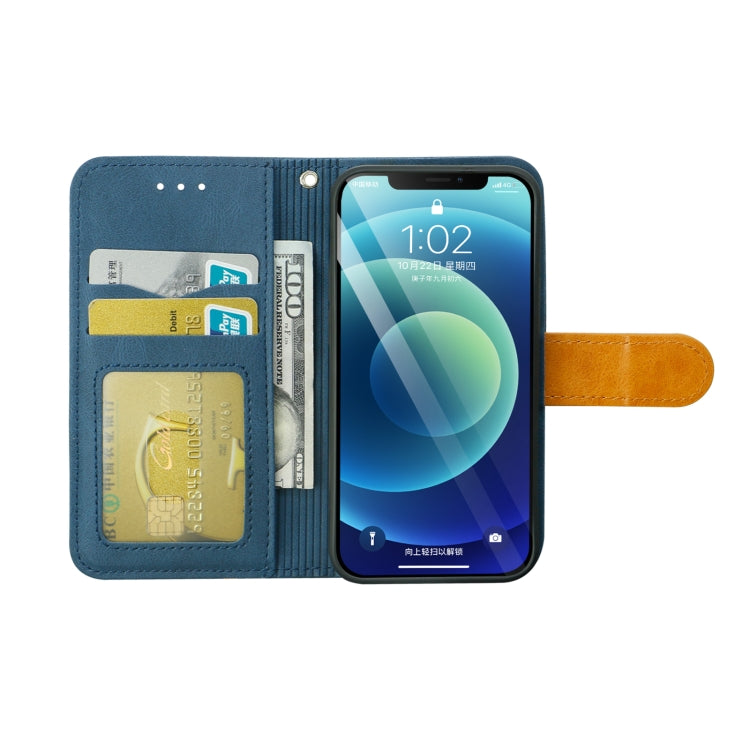 For iPhone 13 mini Skin Feel Leather Wallet Phone Case